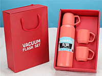 Vaccum flask with 2 cups