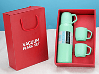 Vaccum flask with 2 cups