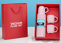 Vaccum flask with 2 cups