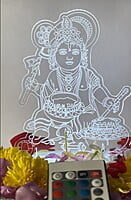 3D Acrylic illusion lights - Krishna Theme