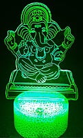 3D Acrylic illusion lights - Ganesha Theme