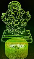 3D Acrylic illusion lights - Ganesha Theme