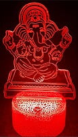 3D Acrylic illusion lights - Ganesha Theme
