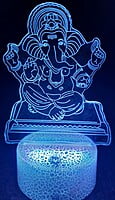 3D Acrylic illusion lights - Ganesha Theme