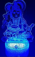 3D Acrylic illusion lights - Krishna Theme