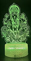 3D Acrylic illusion lights - Ganesha Theme