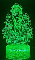 3D Acrylic illusion lights - Ganesha Theme