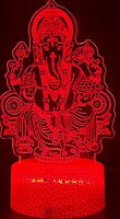 3D Acrylic illusion lights - Ganesha Theme