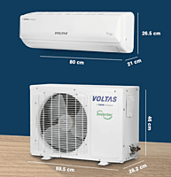 Voltas SmartAir Inverter AC, 1 Ton, 3 Star - 123V Vertis Emerald
