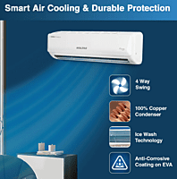 Voltas SmartAir Inverter AC, 1 Ton, 3 Star - 123V Vertis Emerald