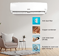 Voltas 1 Ton 4 Star, Inverter Split AC Vectra Elegant