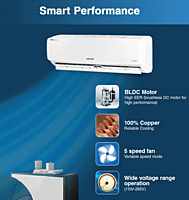 Voltas Adjustable Inverter AC, 1.5 Ton, 5 Star - 185V Vectra Elegant