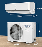 Voltas PureAir Inverter Split AC, 1.5 Ton, 5 Star - 185V Verdant Exotica