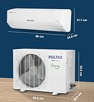 Voltas SmartAir Inverter Split AC, 2 Ton 3 Star - 243V Vertis Emerald