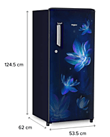 Whirlpool Icemagic Powercool 192L 3 Star Single-Door Refrigerator - Rain