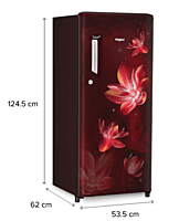 Whirlpool Icemagic Powercool 192L 3 Star Single-Door Refrigerator - Rain