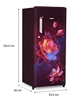 Whirlpool Icemagic Powercool 192L 2 Star Single Door Refrigerator
