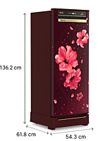 Whirlpool Vitamagic Pro 192L 3 Star Single-Door Refrigerator with Base Drawer