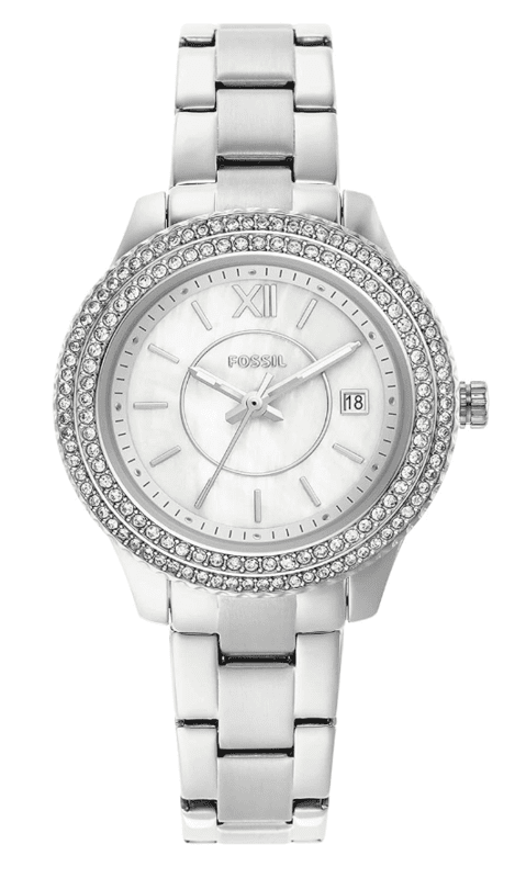 Fossil Stella Analog Mother of Pearl Dial Women's Watch-ES5137
