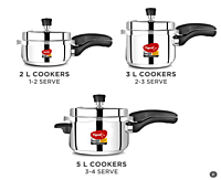 Pigeon Steel JADE Flat Bottom Tope -3600ml