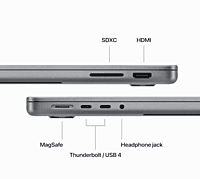 Apple 2023 MacBook Pro (14-inch, M3 chip with 8‑core CPU and 10‑core GPU, 8GB Unified Memory, 512GB)