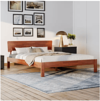 Swirl Solid Wood Without Storage Bed