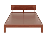 Swirl Solid Wood Without Storage Bed