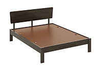 Swirl Solid Wood Without Storage Bed