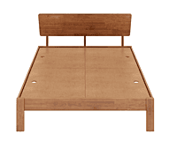 Swirl Solid Wood Without Storage Bed