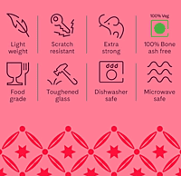 BOROSIL FULL PLATE 10” SET 6