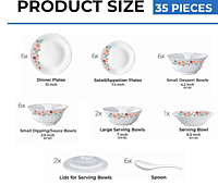 BOROSIL 63 PC D/SET NEW ARRIVAL