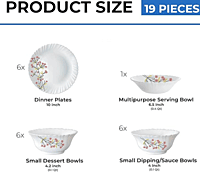 BOROSIL FULL PLATE 11” SET 6