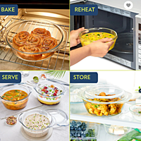 BOROSIL SS COOKFRESH TRI-PLY FLAT KADHAI WITH LID