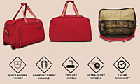 Urban Tribe Alley Duffel With Trolly Large