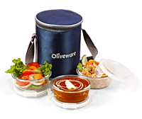 Oliveware pebble Glass Lunch Box
