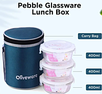Oliveware pebble Glass Lunch Box
