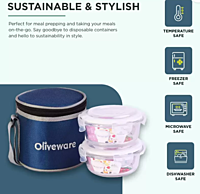 Olive ware Bolt Glass Lunch Box