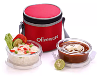 Olive ware Bolt Glass Lunch Box
