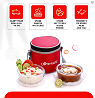 Olive ware Bolt Glass Lunch Box