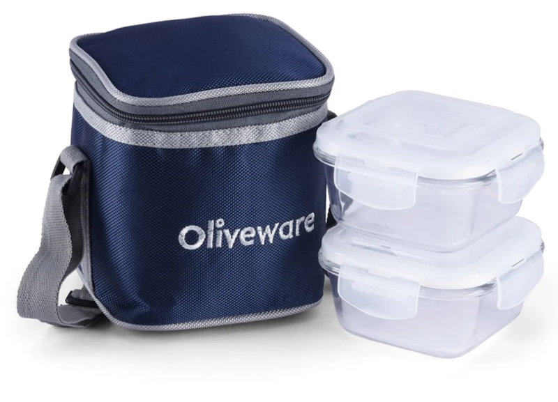 Olive ware Deluxe Glass Lunch Box
