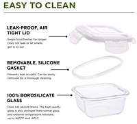 Olive ware Deluxe Glass Lunch Box