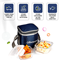 Olive ware Deluxe Glass Lunch Box