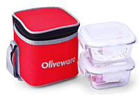 Olive ware Deluxe Glass Lunch Box