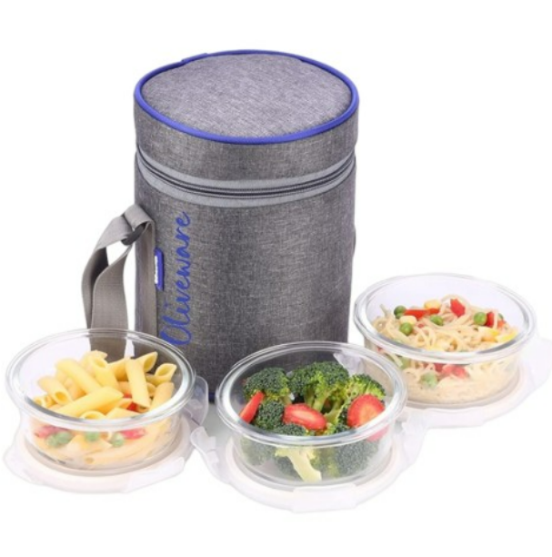 Olive ware Innox Glass Lunch Box