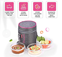 Olive ware Innox Glass Lunch Box