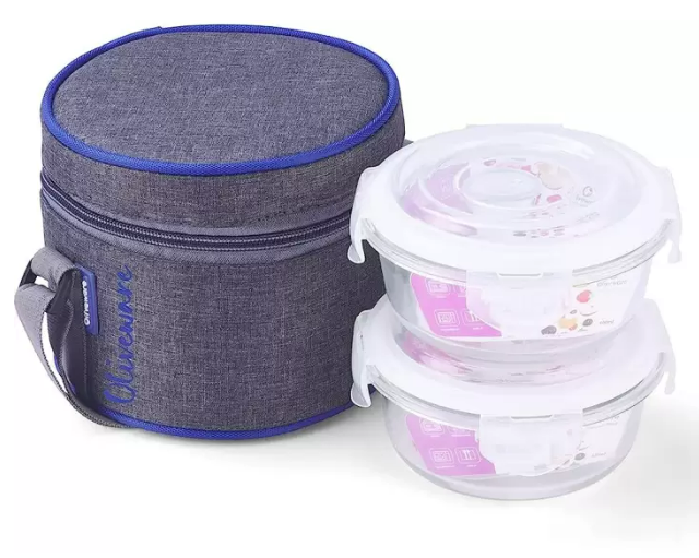 Olive ware Rocky Glass Lunch Box