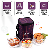 Olive ware Spyker Glass Lunch Box