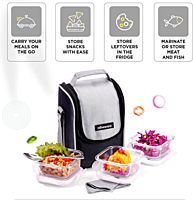 Olive ware Duke Glass Lunch Box