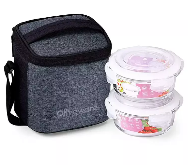 Olive ware Rio Glass Lunch Box