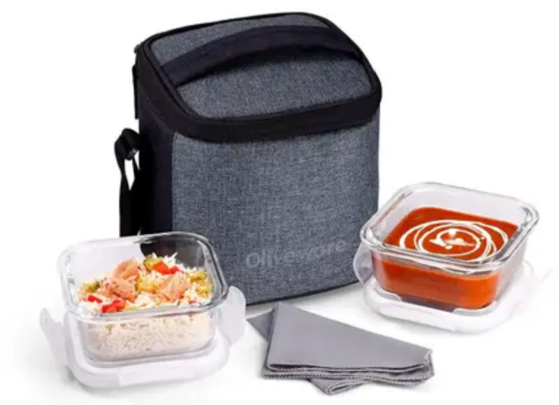 Olive ware Vegas Glass Lunch Box